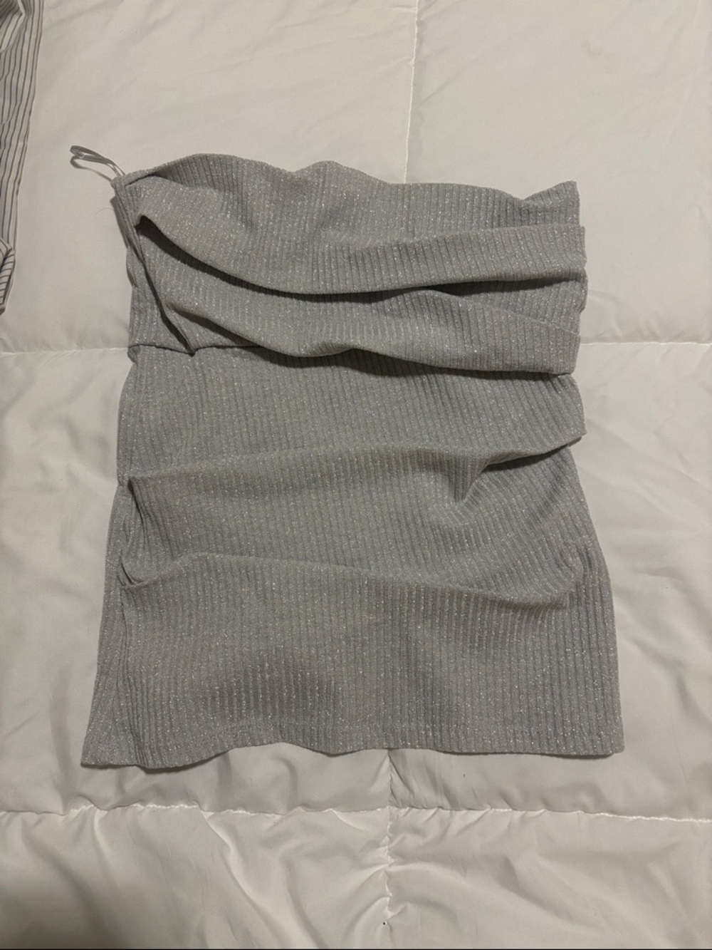 New Zara Silver Shimmer top